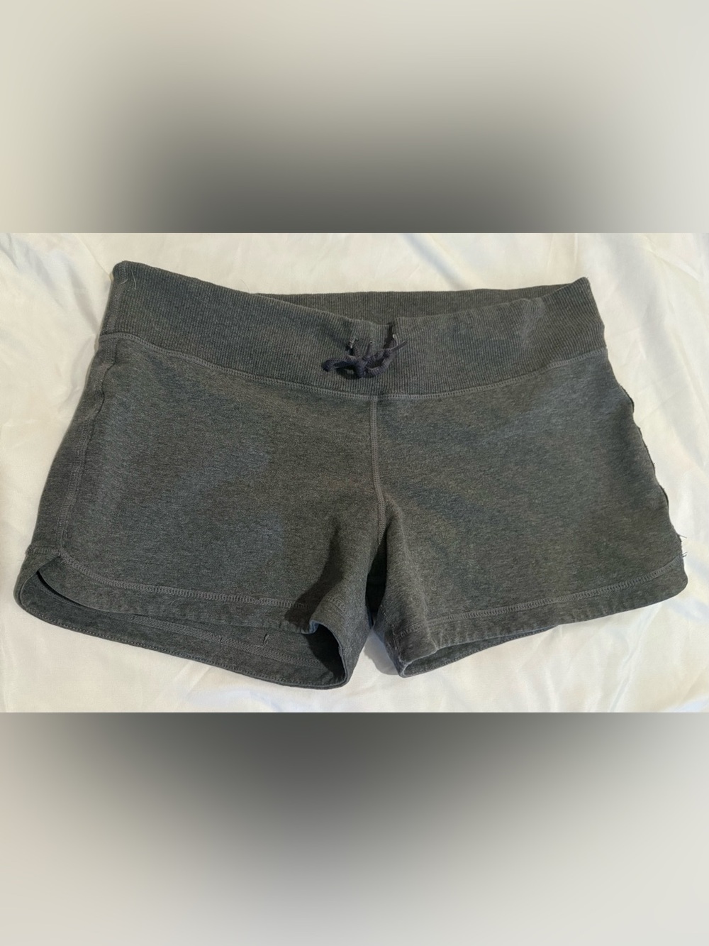 lululemon athletica Women's Dark Gray Knit Drawstring Shorts - Size 8